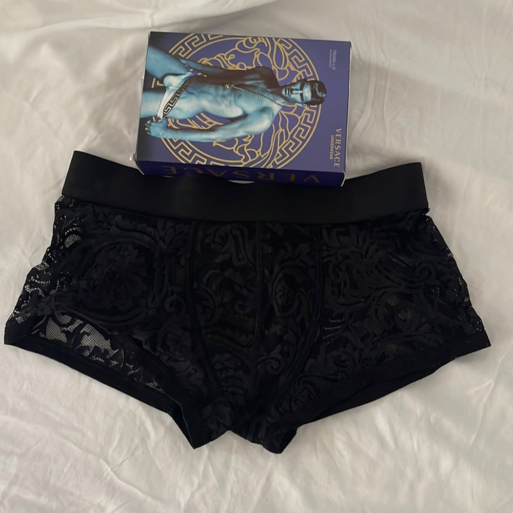 Versace lanced low rise trunks